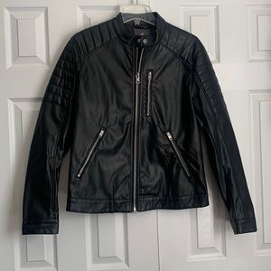 H&M faux leather motorcycle jacket